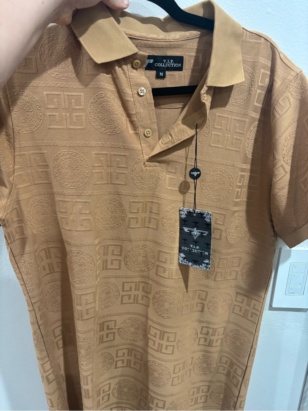 Men’s Polo Shirt in Tan